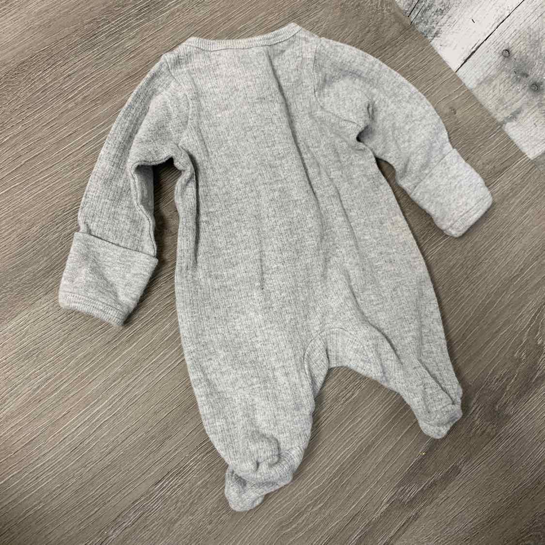 Size Preemie Gray Wonder Nation Footy PJs