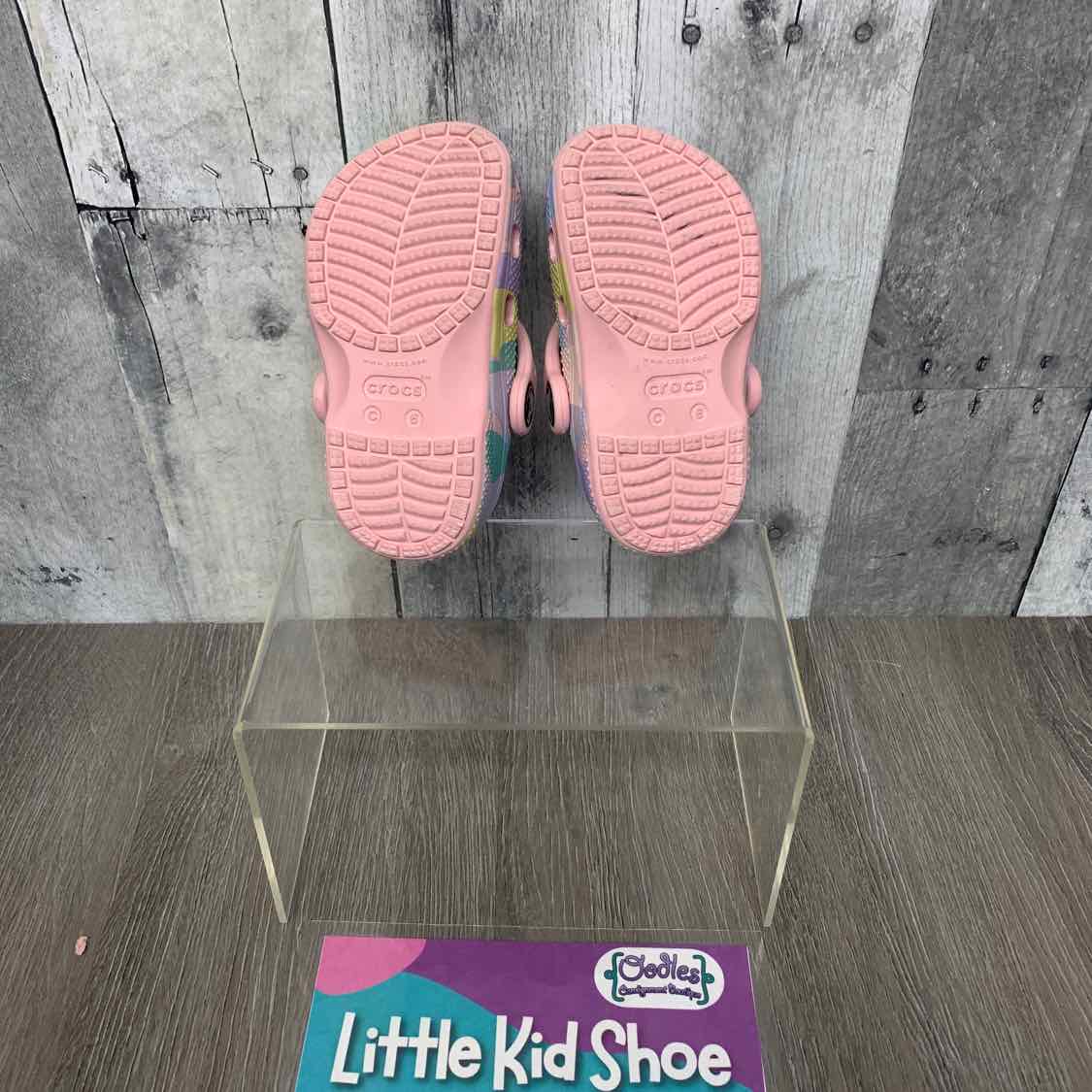 Size 6 Pink/Purple Crocs Water Shoes