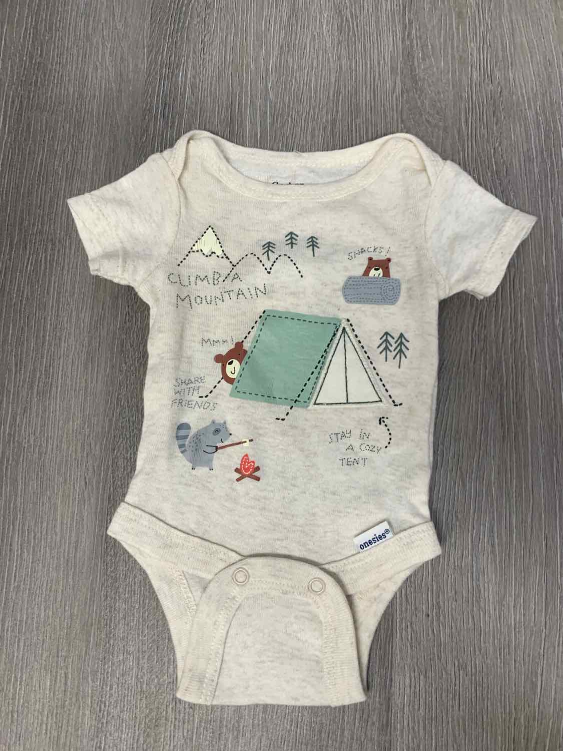 Size Preemie Tan Gerber Bodysuit