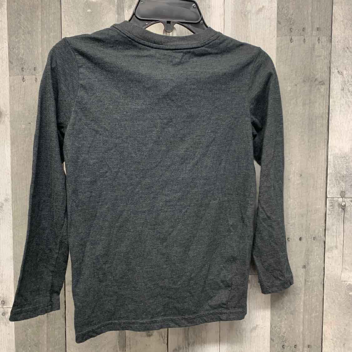 Size 6/7 Gray Cat & Jack Long Sleeve Shirt