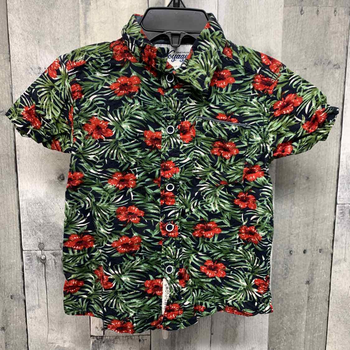 Size 3T Black/Red B Brand Button Up