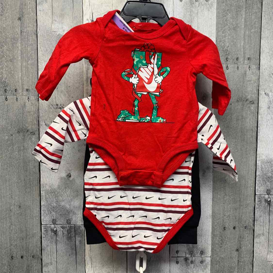 Size 3 Months Red/Black Sport Brand Shirt/Pants