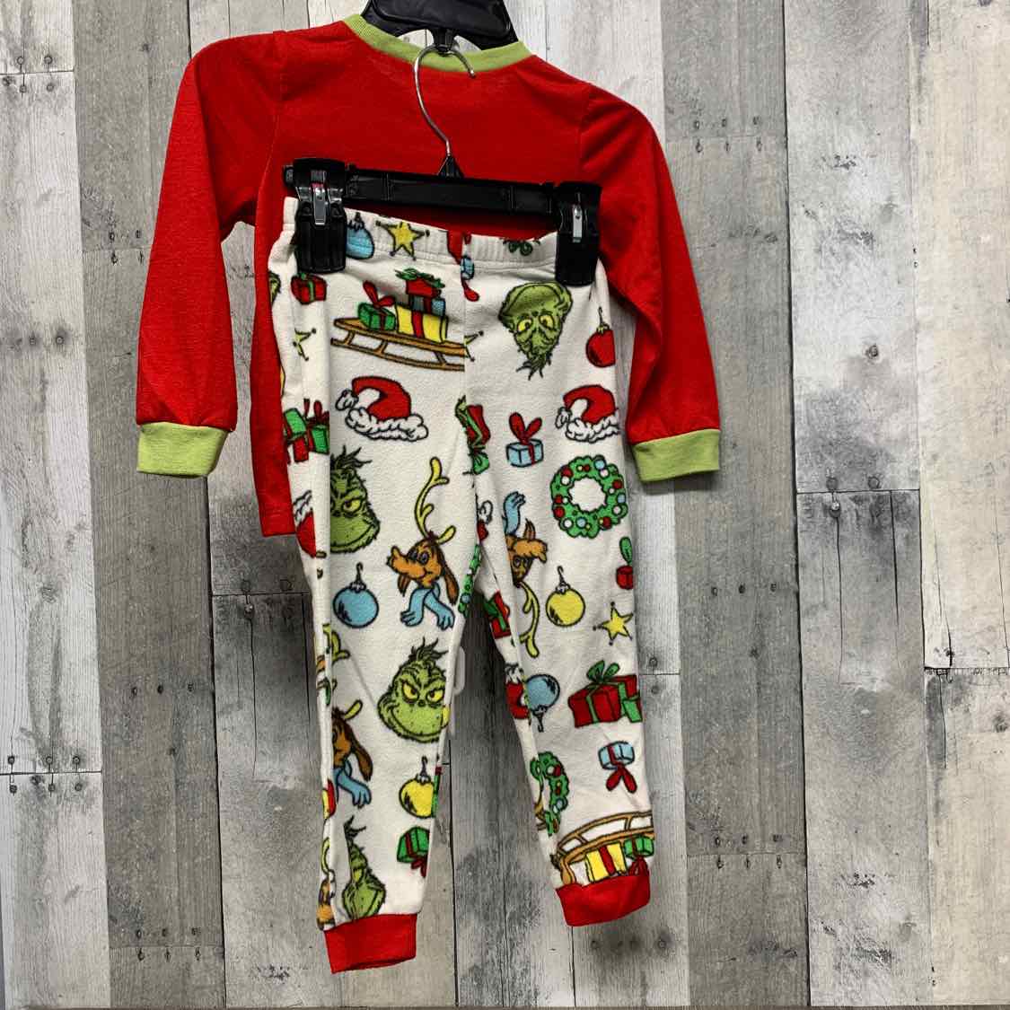 Size 4T Red/White Dr Seuss 2pc PJs