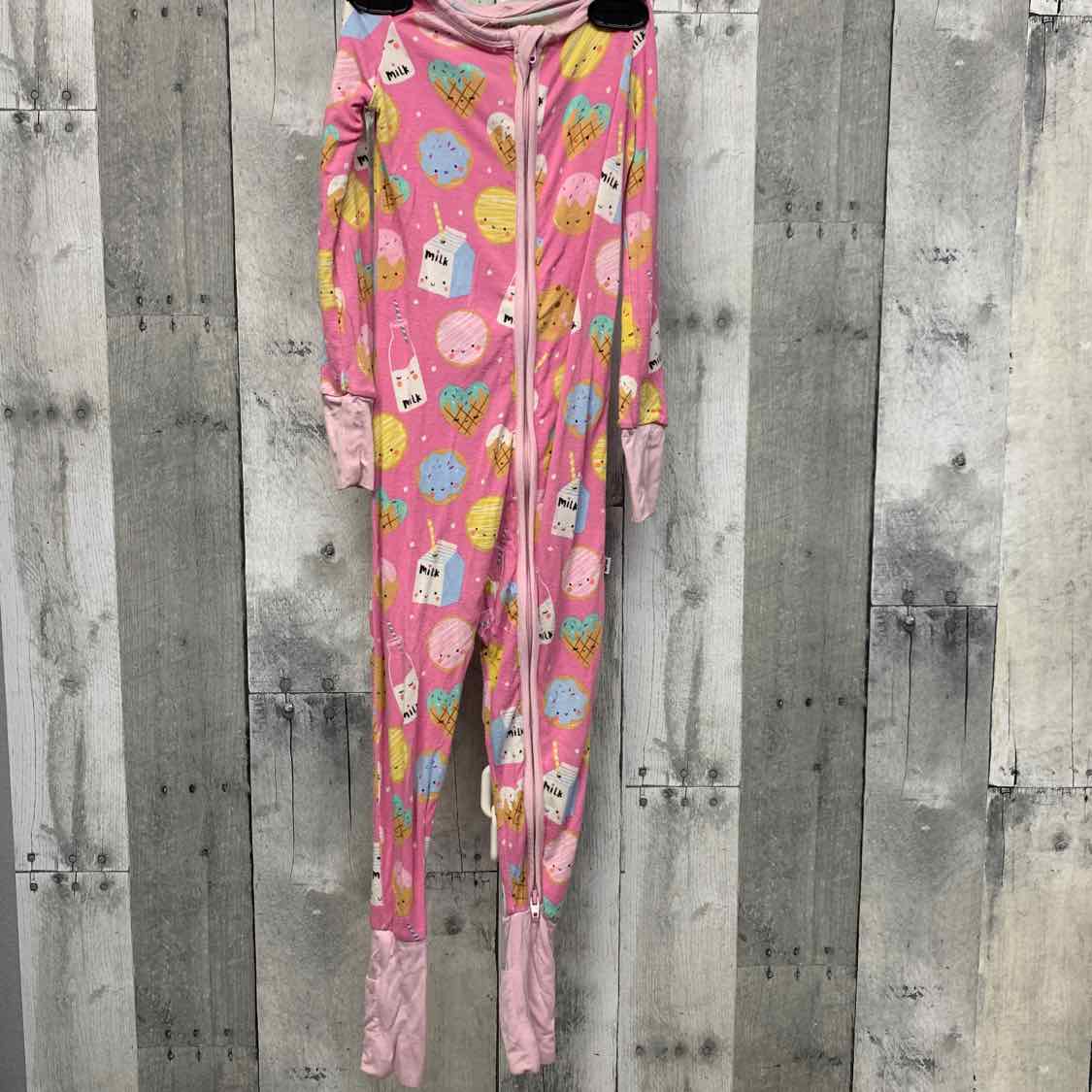 Size 18 Months Pink Print Little Sleepies Footy PJs