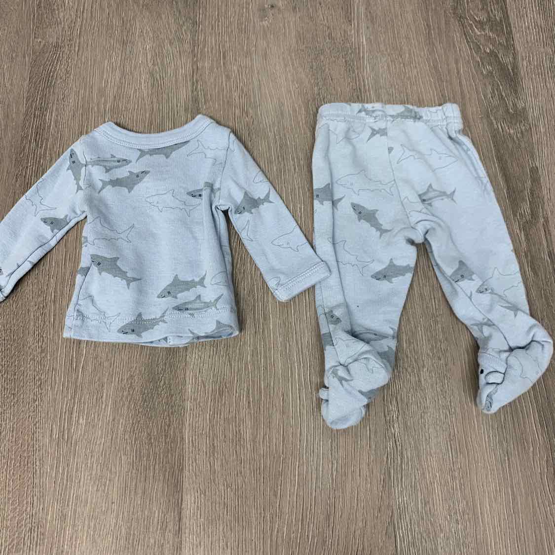Size Preemie Blue/Green Carter's Shirt/Pants