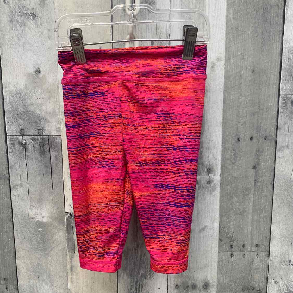 Size 24 Months Pink Print Sport Brand Capri Leggings