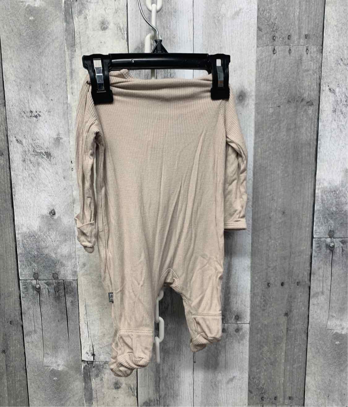 Size Newborn Tan Modern Moments by Gerber Footy PJs