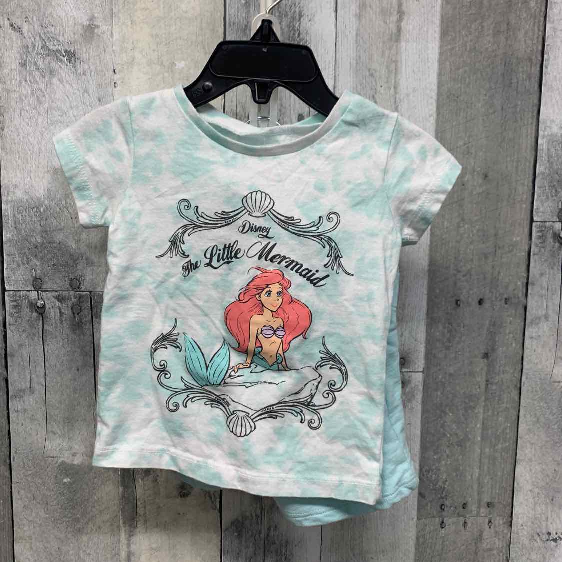 Size 12 Months Blue Graphic Disney Shirt/Shorts