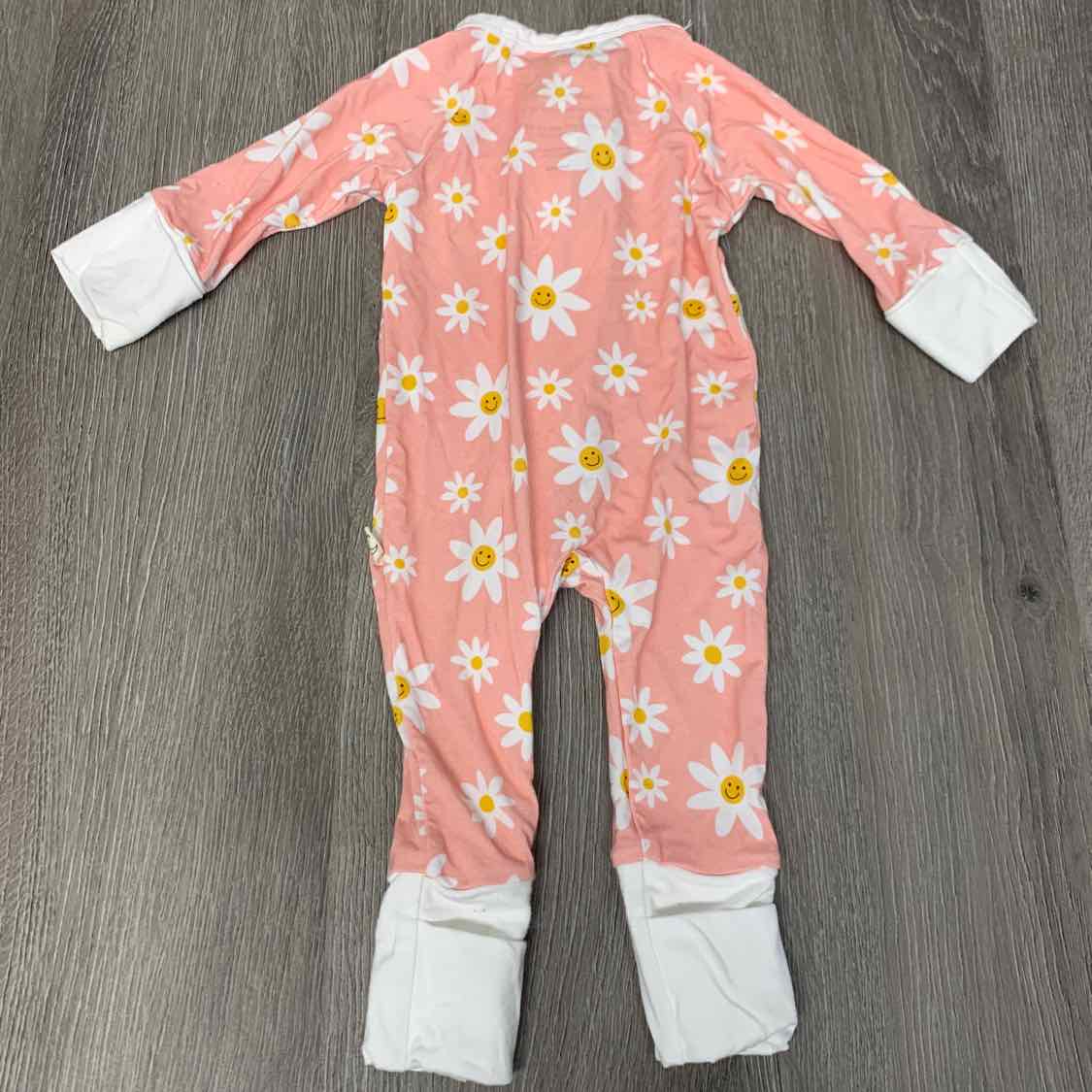 Size Preemie Pink Print Bamboo Footy PJs