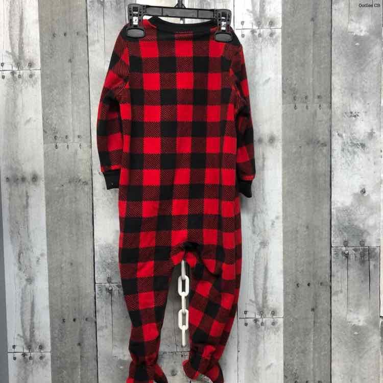 Size 18 Months Red/Black Carter's Footy PJs
