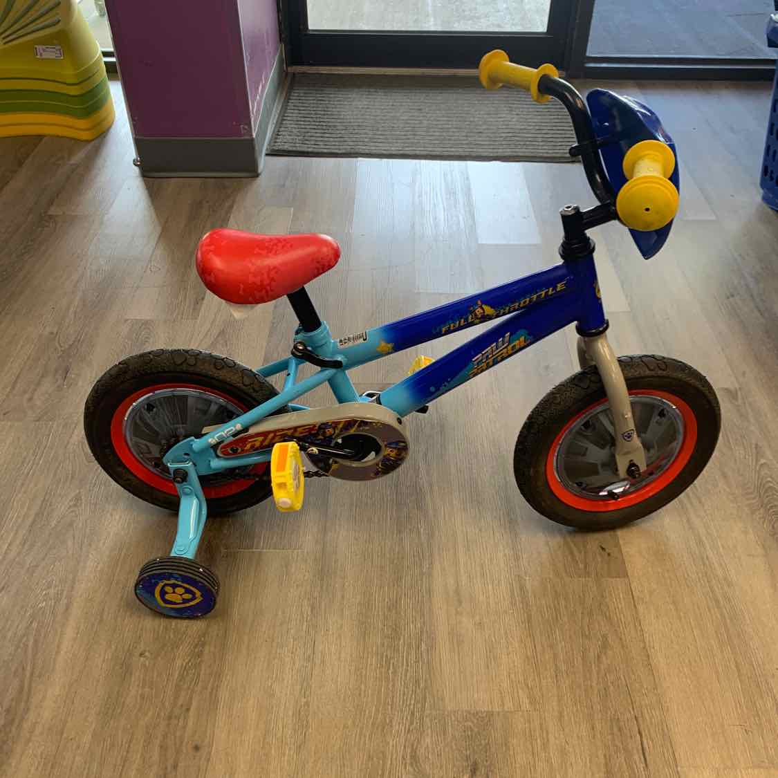 Paw Patrol Blue/Yellow Bike