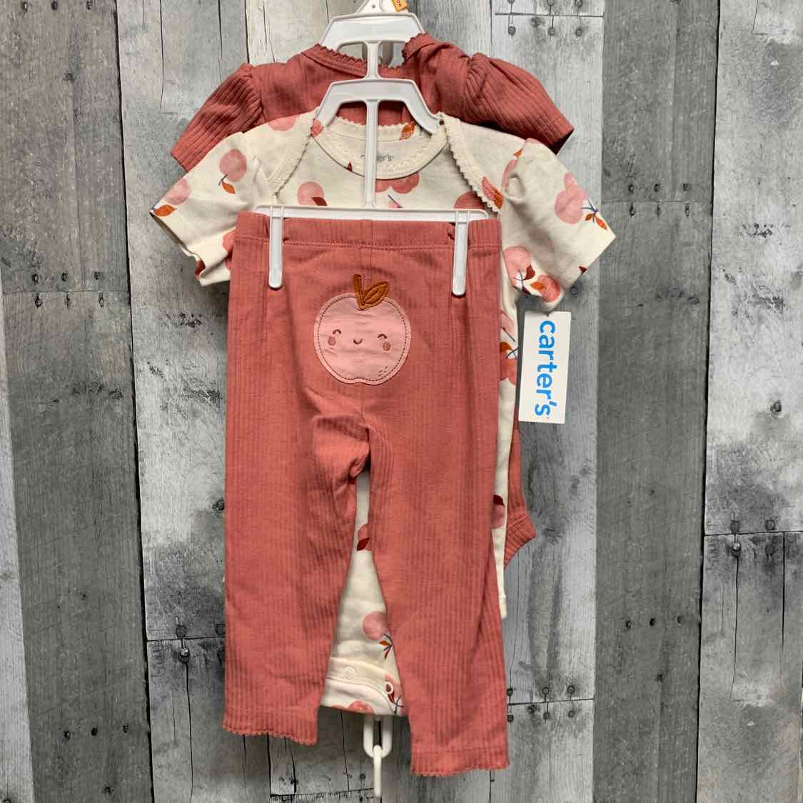 Size 12 Months Pink/White Carter's Shirt/Pants