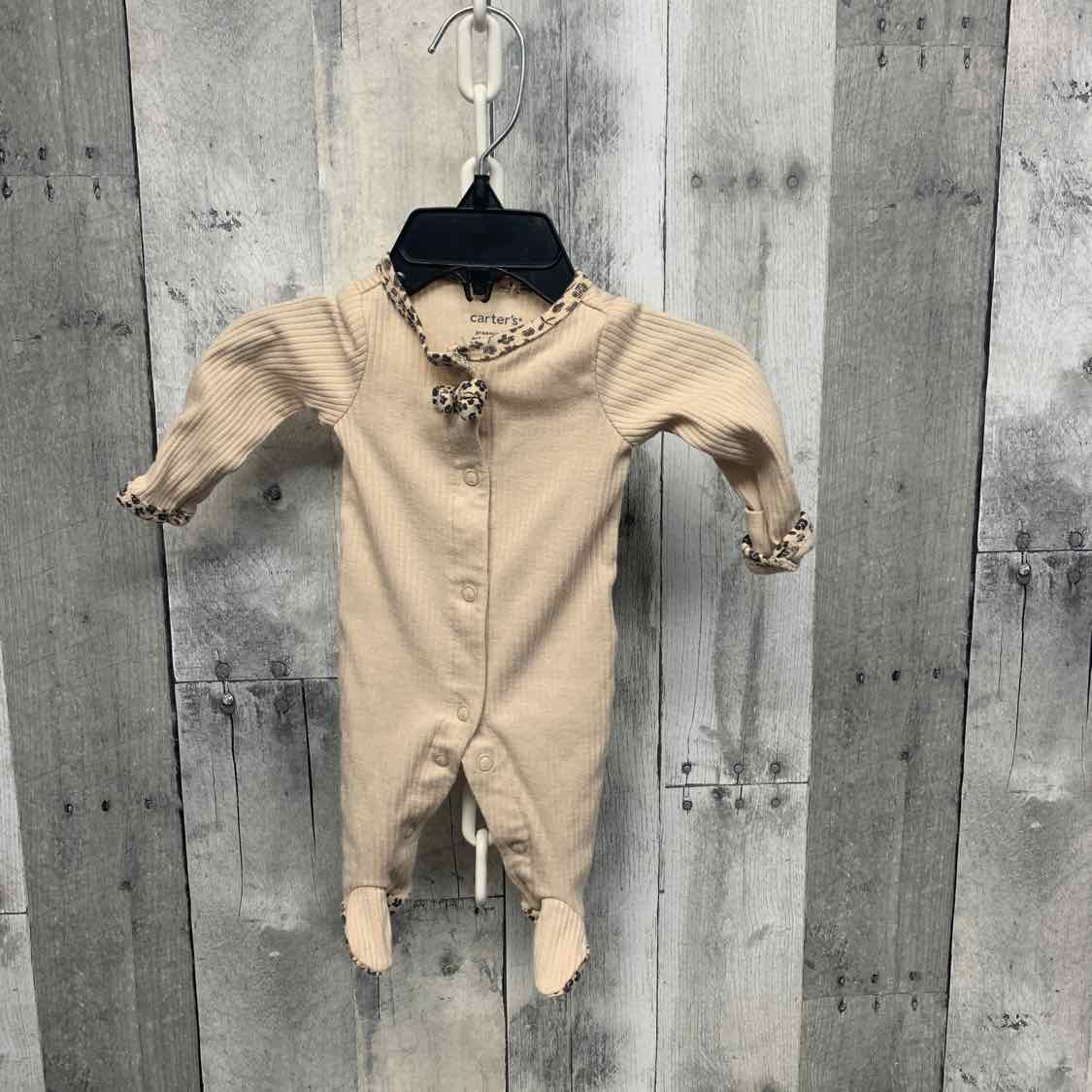 Size Preemie White Print Child of Mine Footy PJs