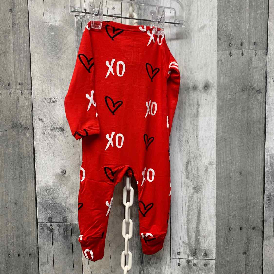 Size Newborn Red Graphic Little Buggins Romper