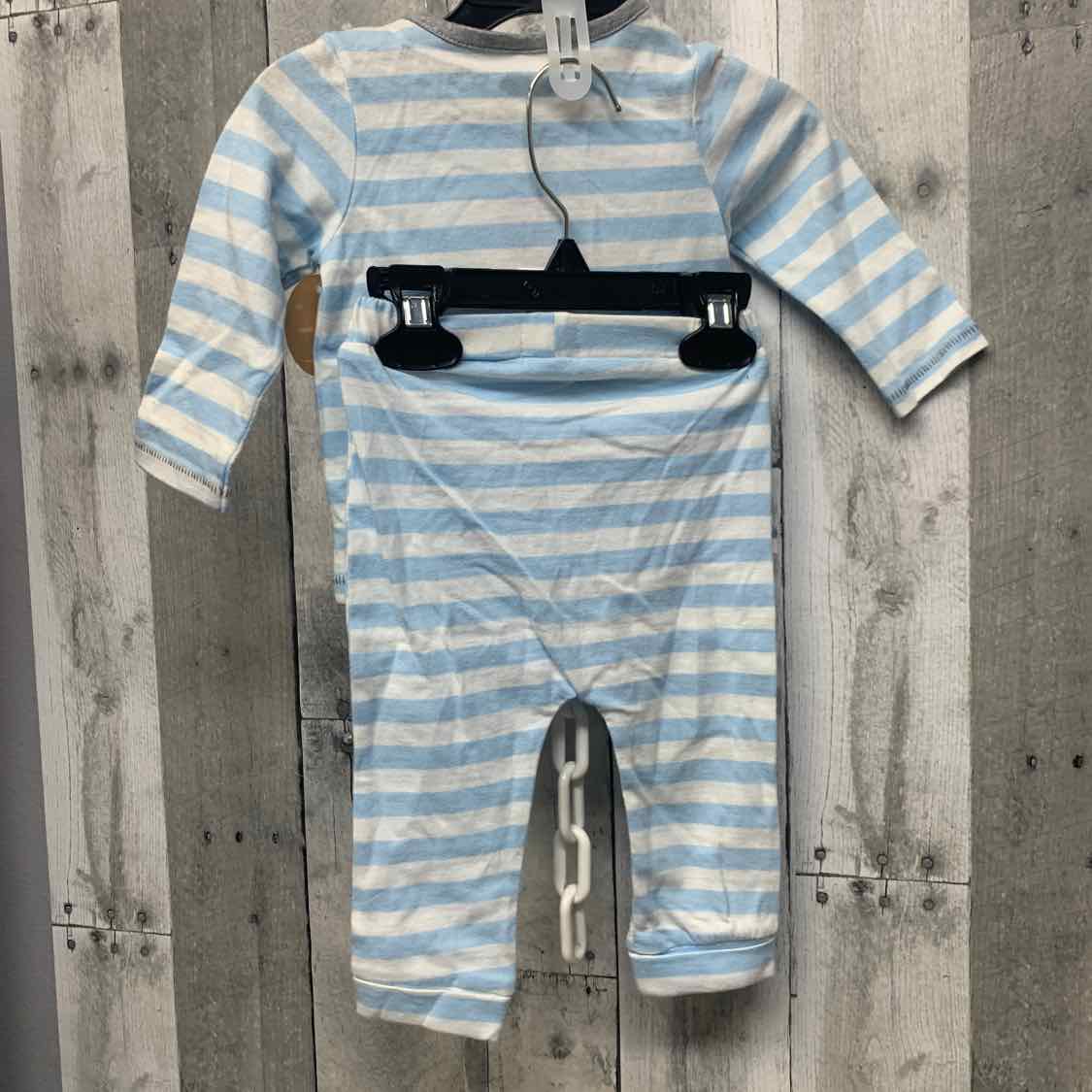 Size 3-6 Months Blue Striped Mud Pie Shirt/Pants