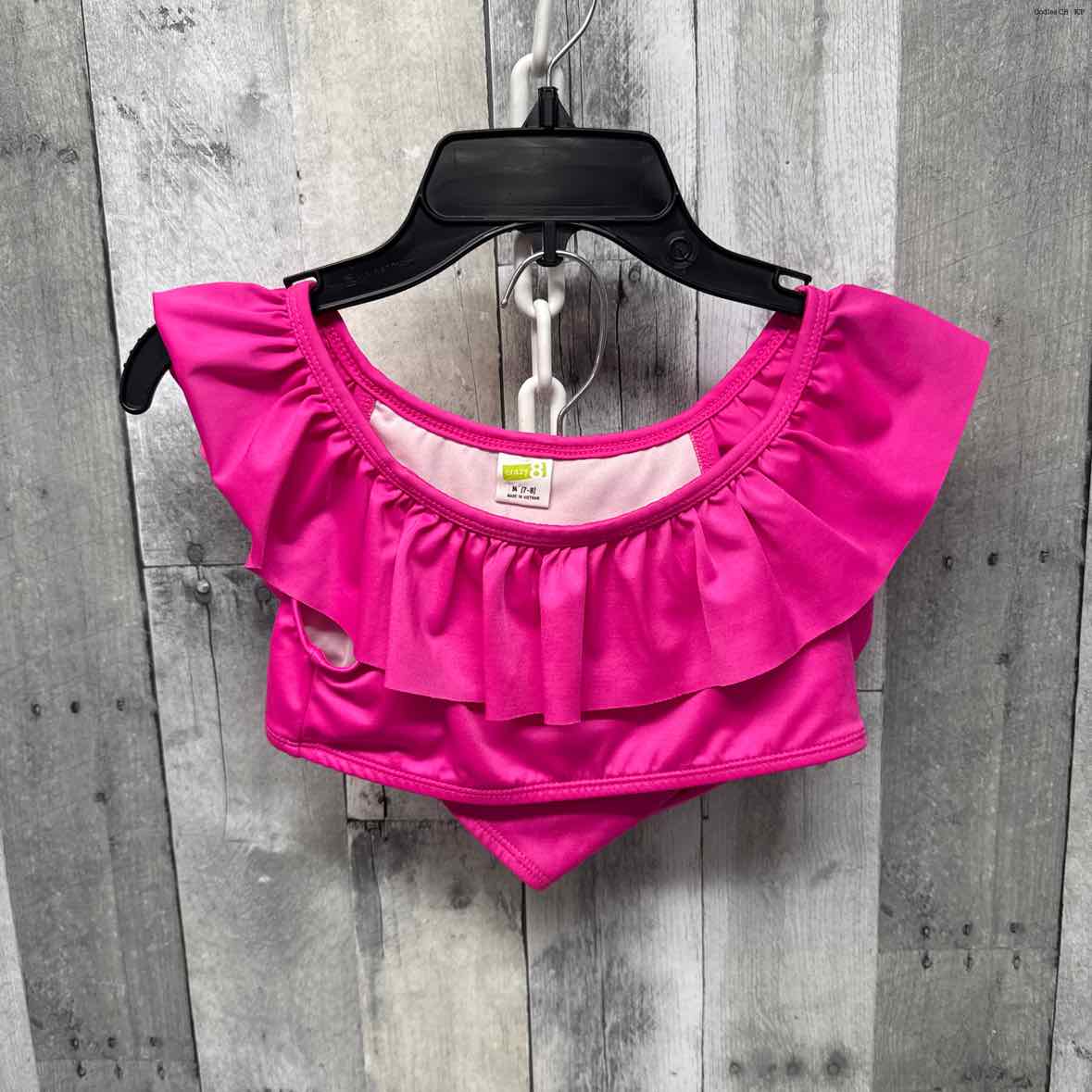 Size 7/8 Pink Crazy 8 Swim Suit - 2pc+