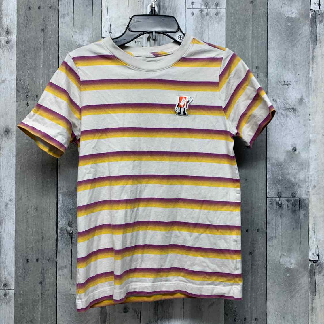 Size Medium White/Purple Sport Brand T Shirt