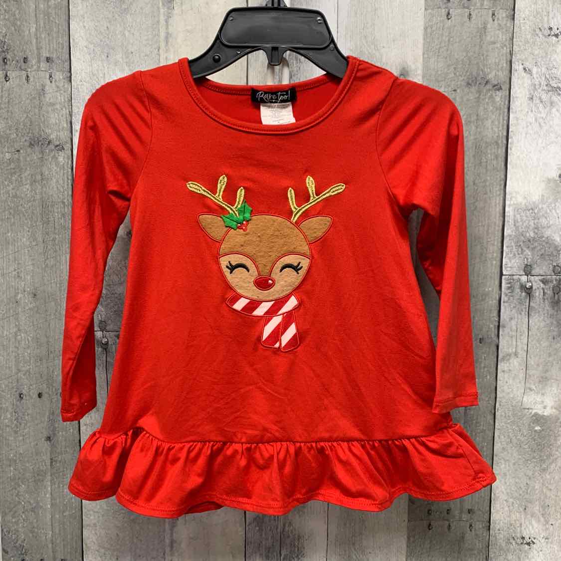 Size 4T Red Graphic Rare Editions Long Sleeve Shirt