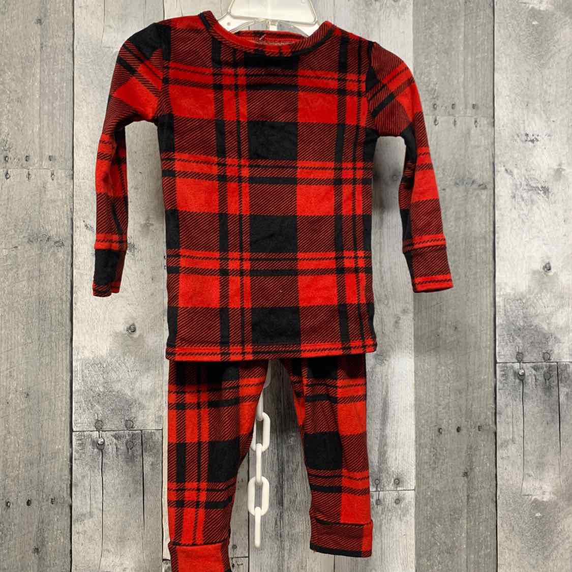 Size 18 Months Red/Black Cat & Jack 2pc PJs