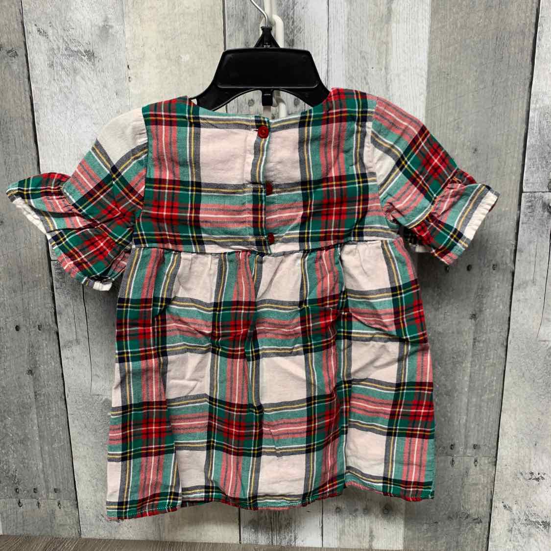 Size 24 Months White/Red Crown & Ivy Dress