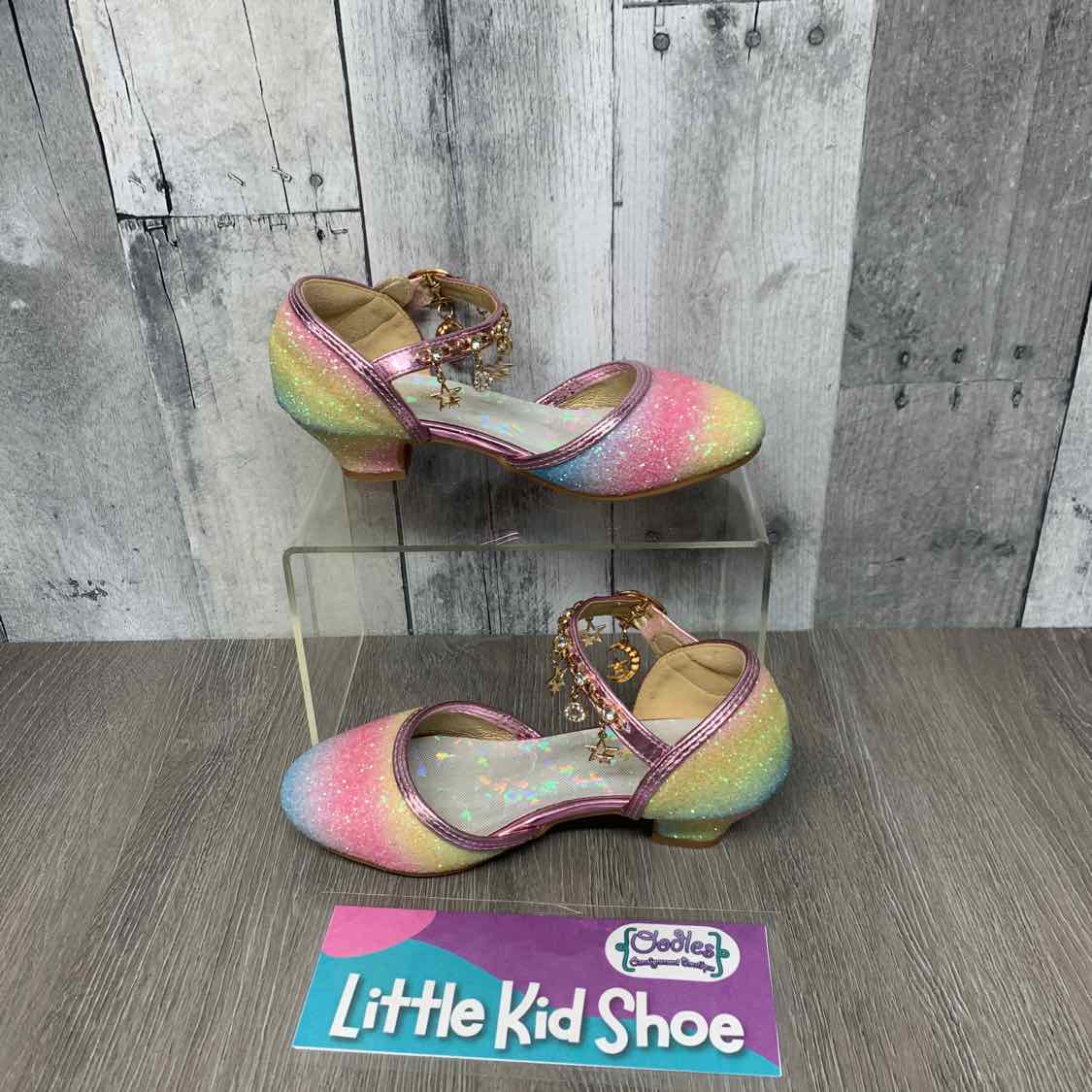 Size 12 Yellow/Pink B Brand Dress Shoes