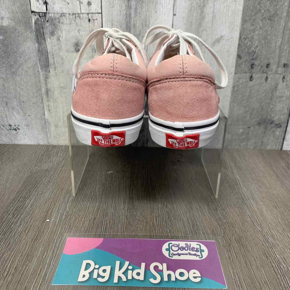 Size 3 Pink/White Vans Sneakers