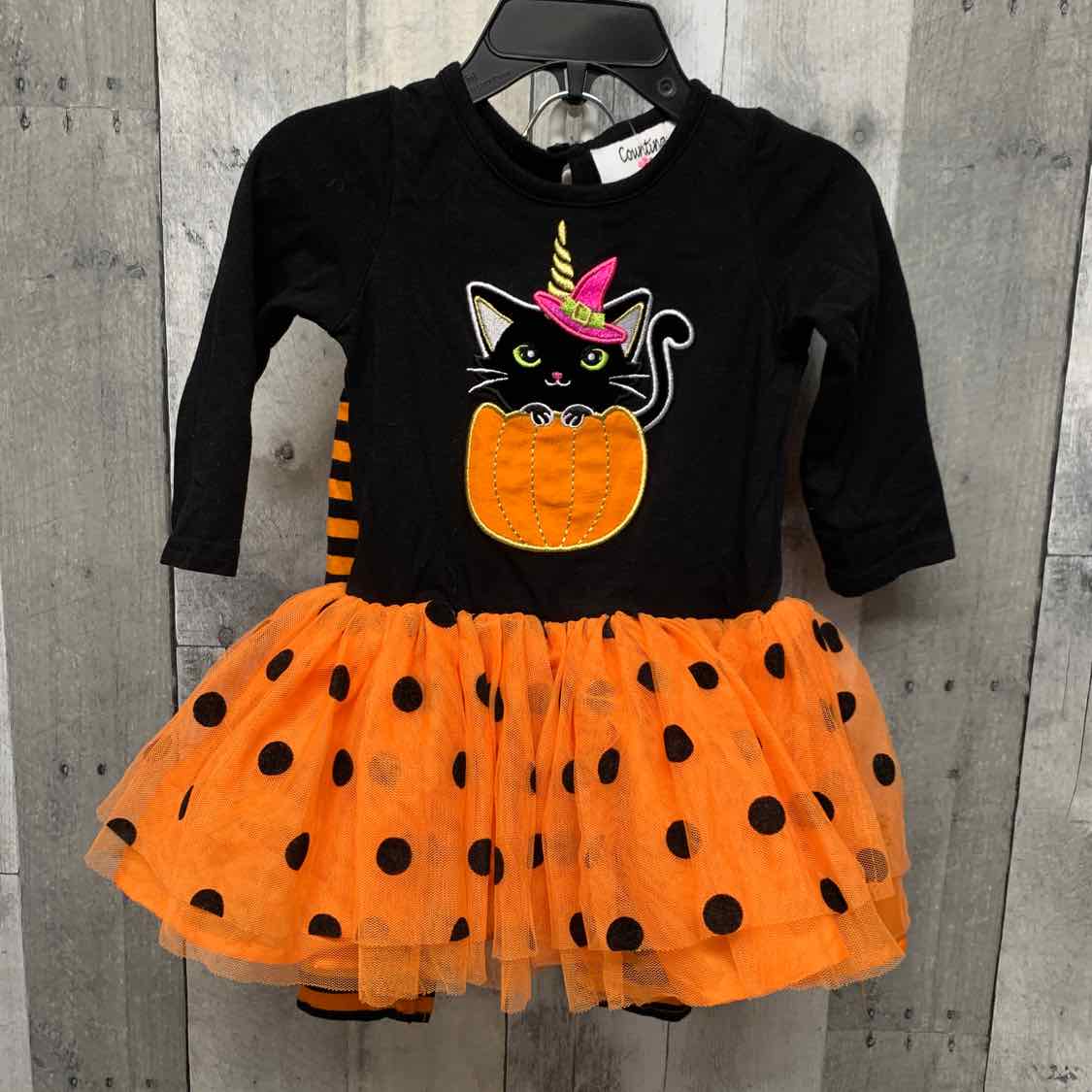 Size 18 Months Black/Orange B Brand Shirt/Leggings