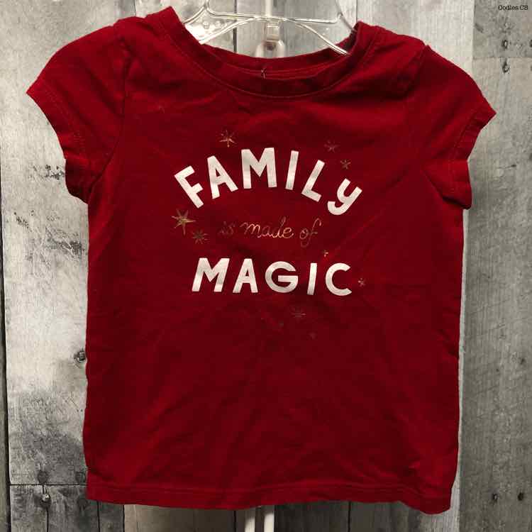 Size 2T Red Graphic Cat & Jack T Shirt