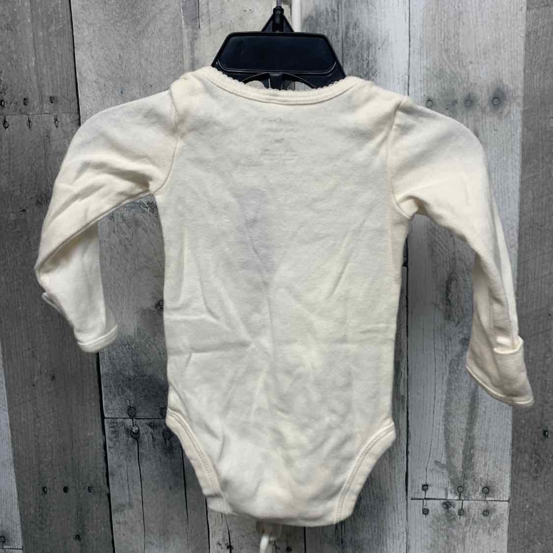Size 3 Months Ivory Graphic Just One You Bodysuit