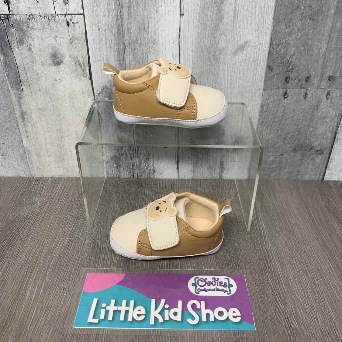 Size 3 Tan/Brown Disney Soft Sole Shoes