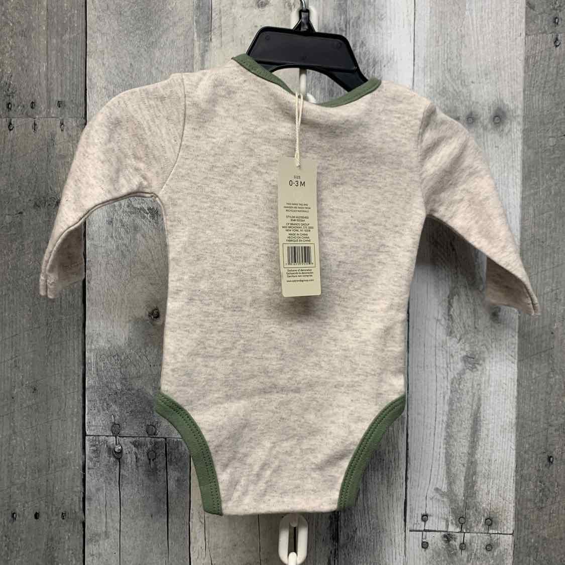 Size 0-3 Months Gray Print Chick Pea Bodysuit