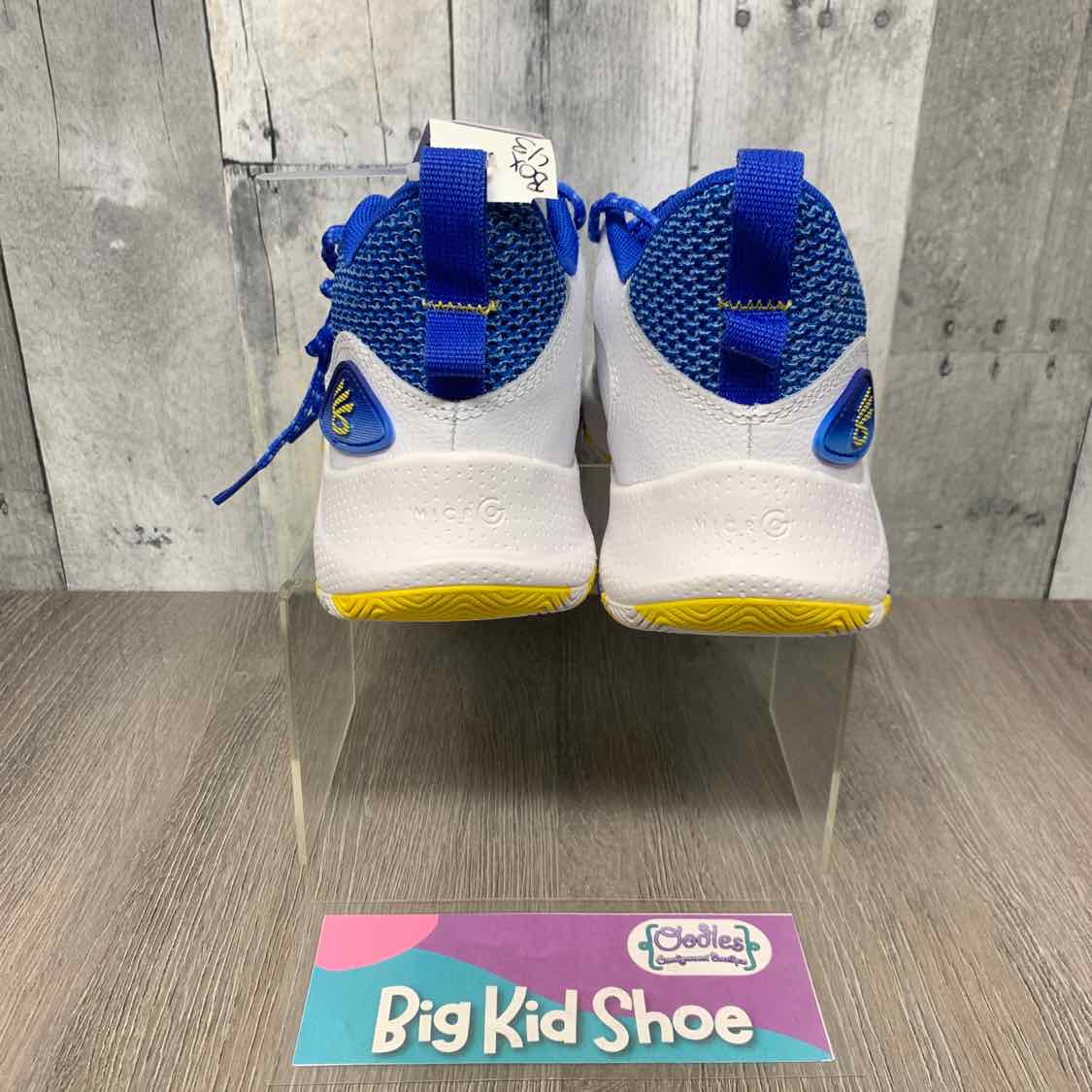 Size 4.5 Blue/Yellow Sport Brand Sneakers