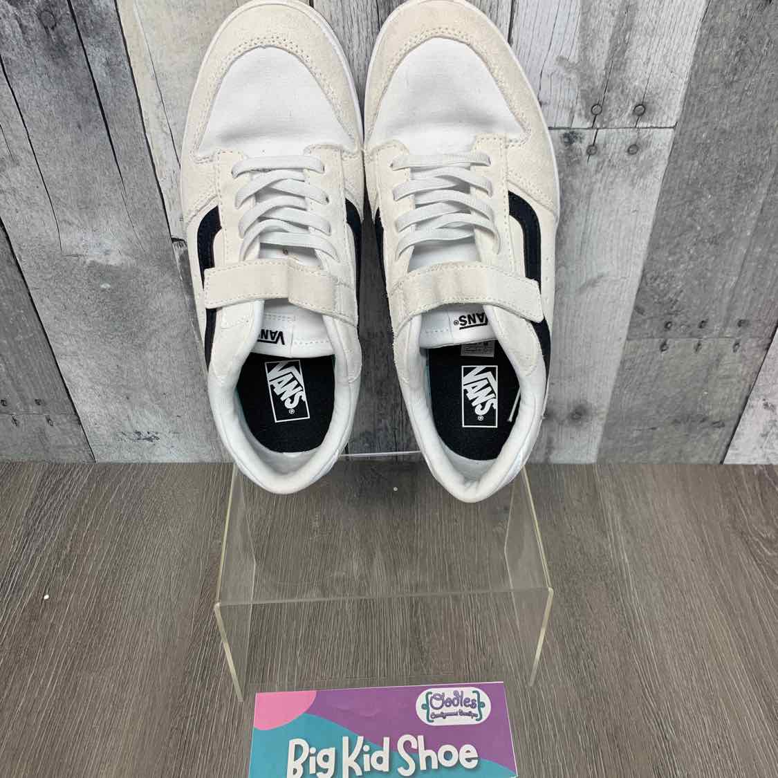 Size 6 White/Black Vans Sneakers