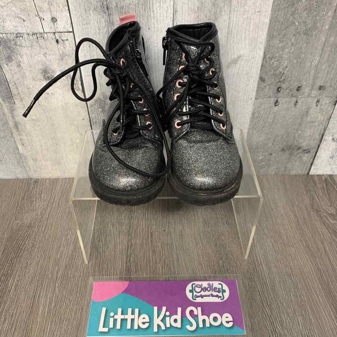 Size 6 Black/Silver B Brand Boots