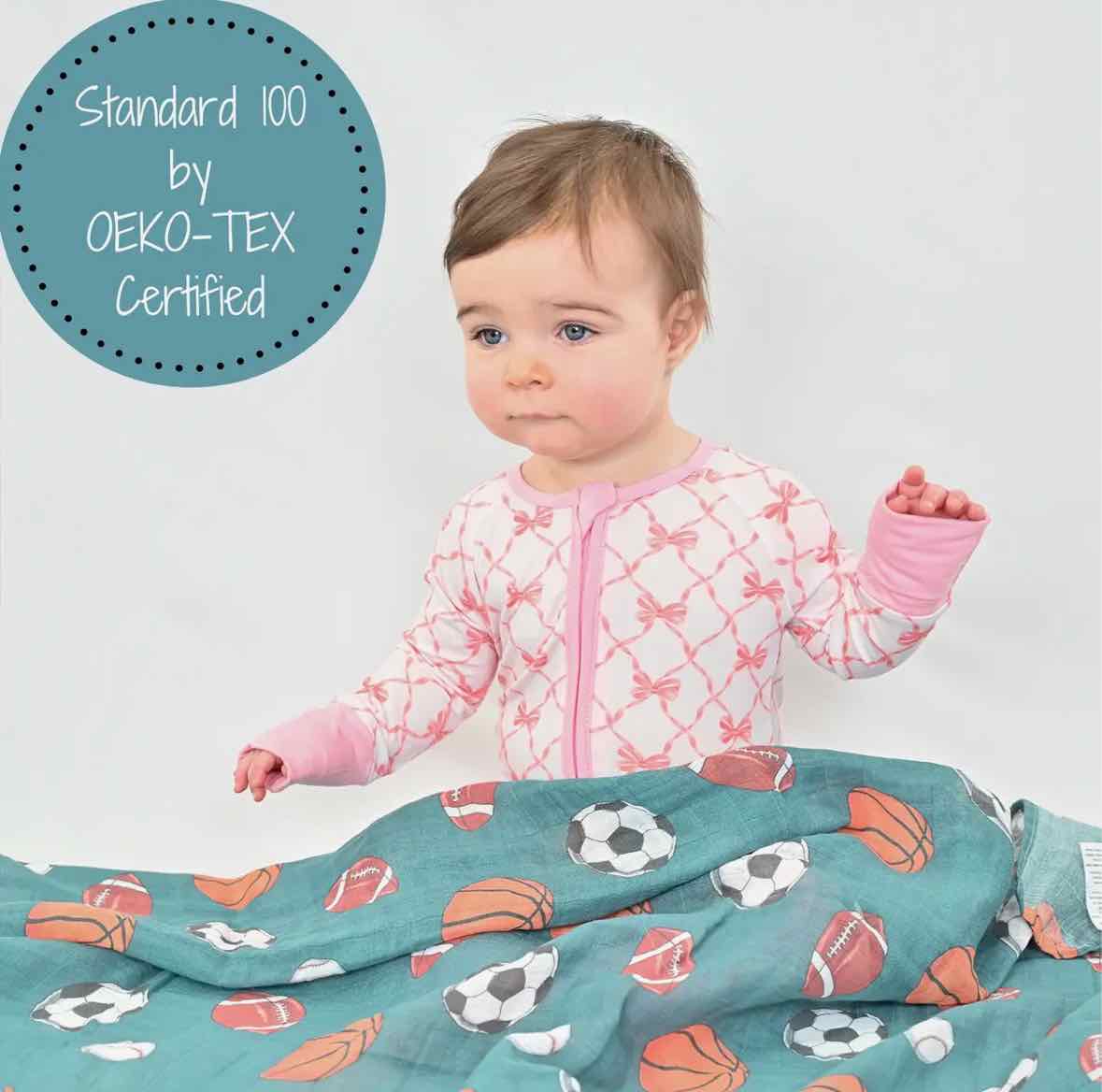 LollyBanks Little Athlete Receiving Blanket