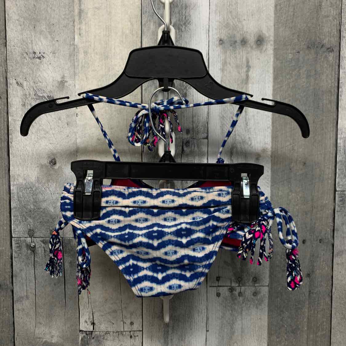Size 5/6 Blue Print Mid Brand Swim Suit - 2pc+ - OodlesCB