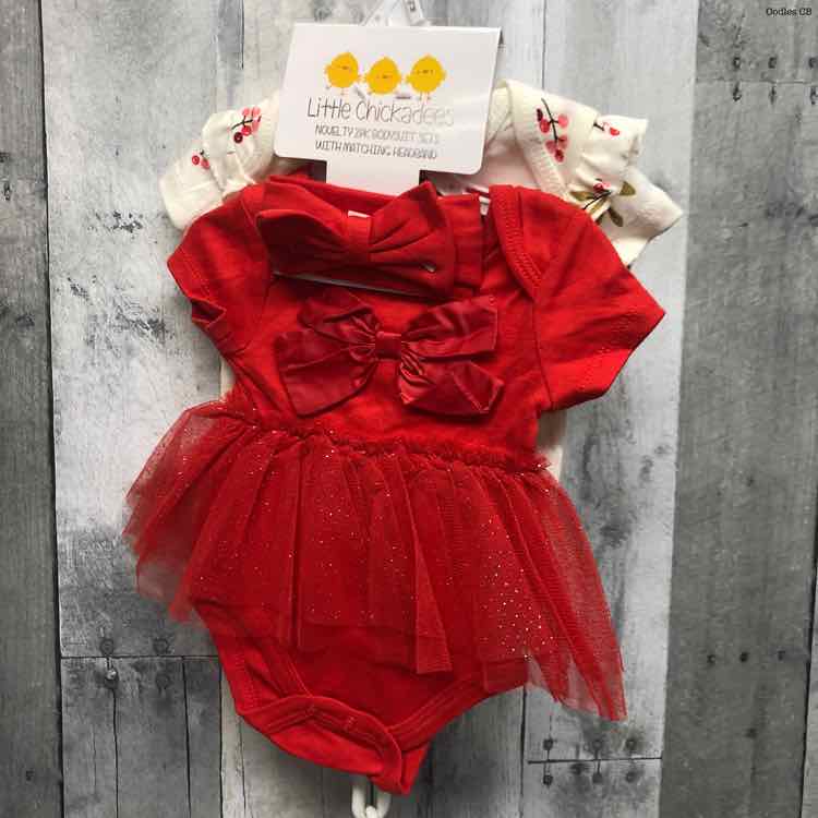 Size 0-3 Months Red/White B Brand Romper