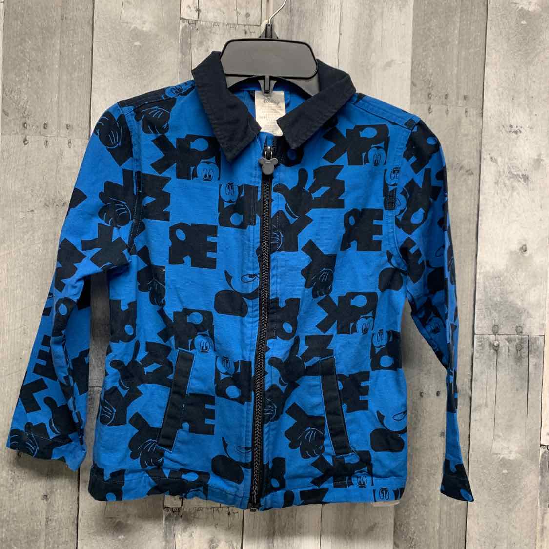 Size 5/6 Blue/Black Disney Store Light Jacket