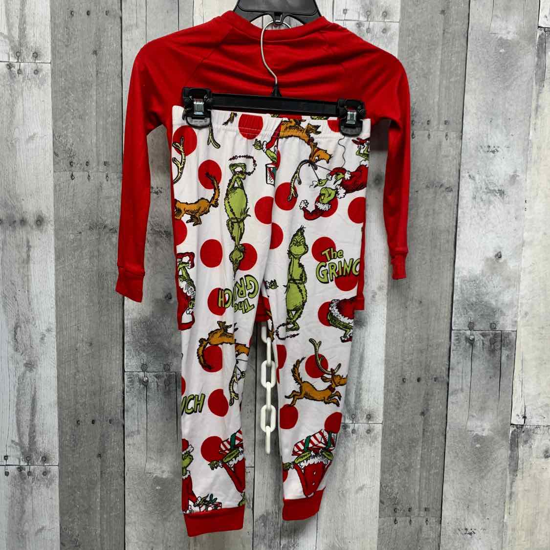 Size 5T Red/White Holiday Brands 2pc PJs