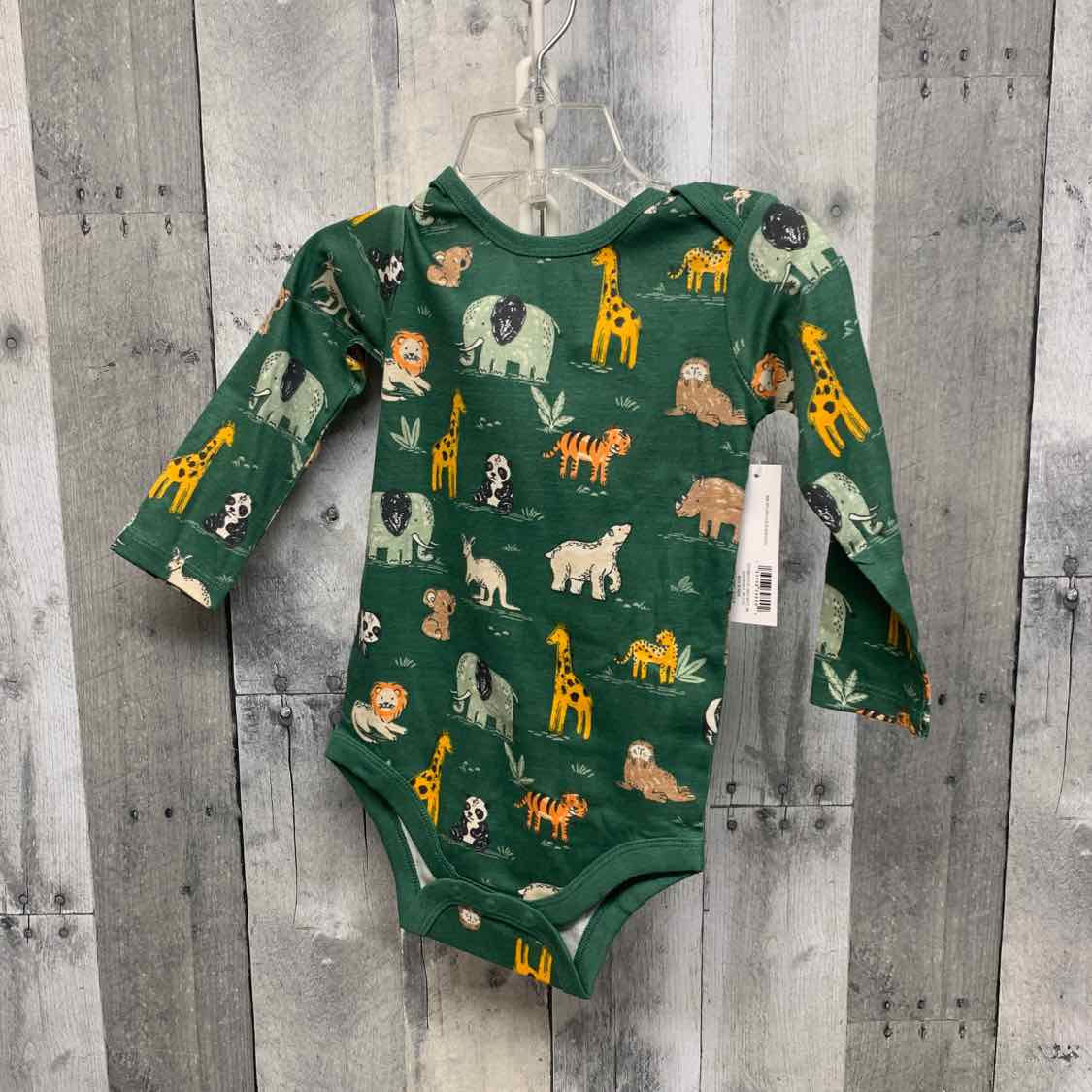 Size 12 Months Green Graphic Members Mark Bodysuit