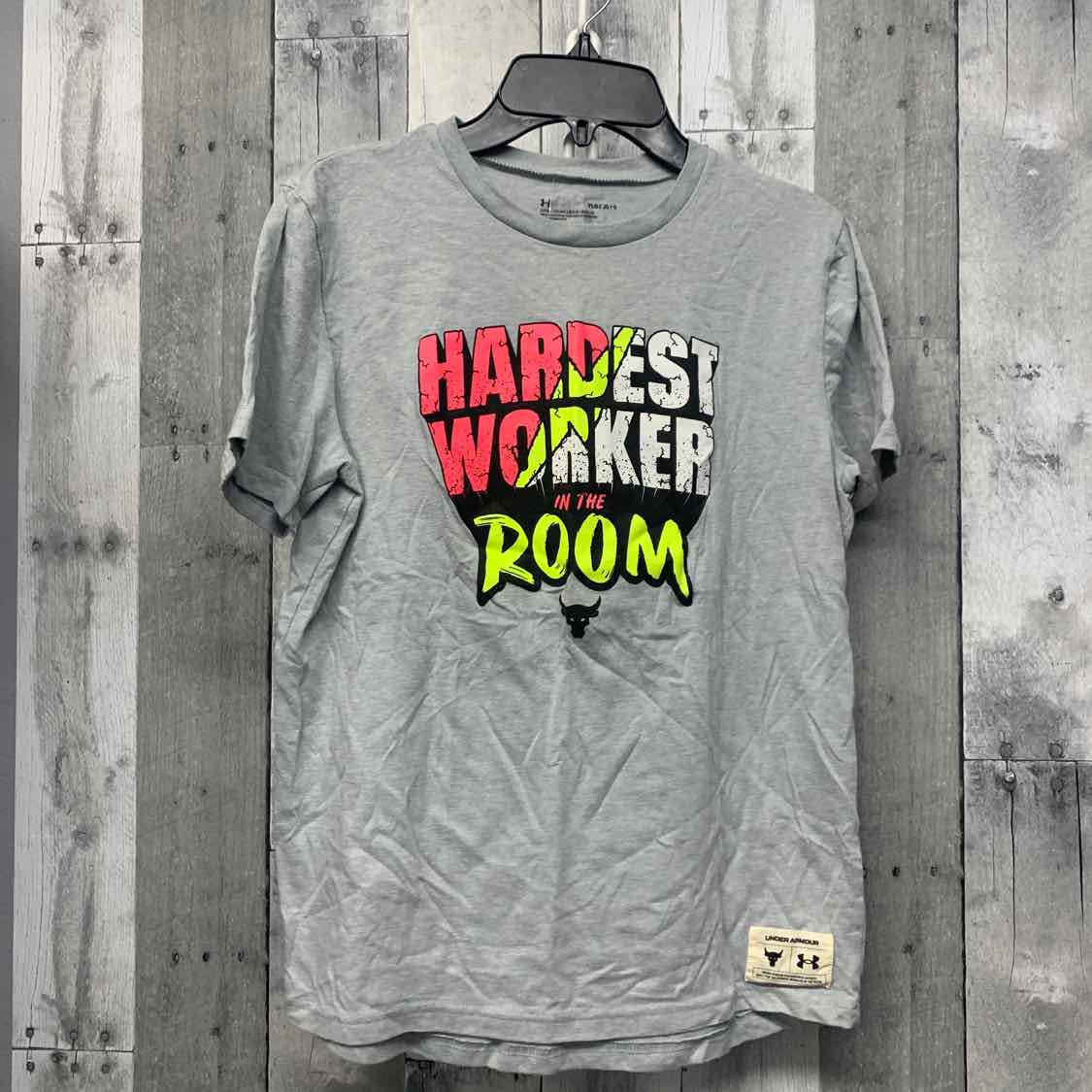 Size 14/16 Gray Graphic Sport Brand T Shirt - OodlesCB