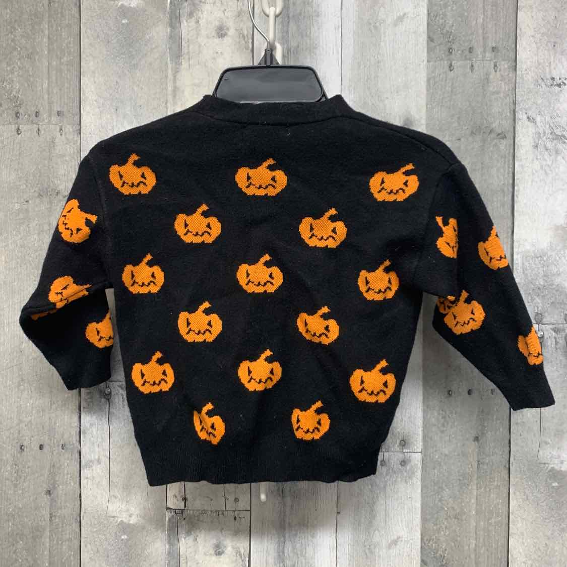 Size 4 Black/Orange Shein Cardigan