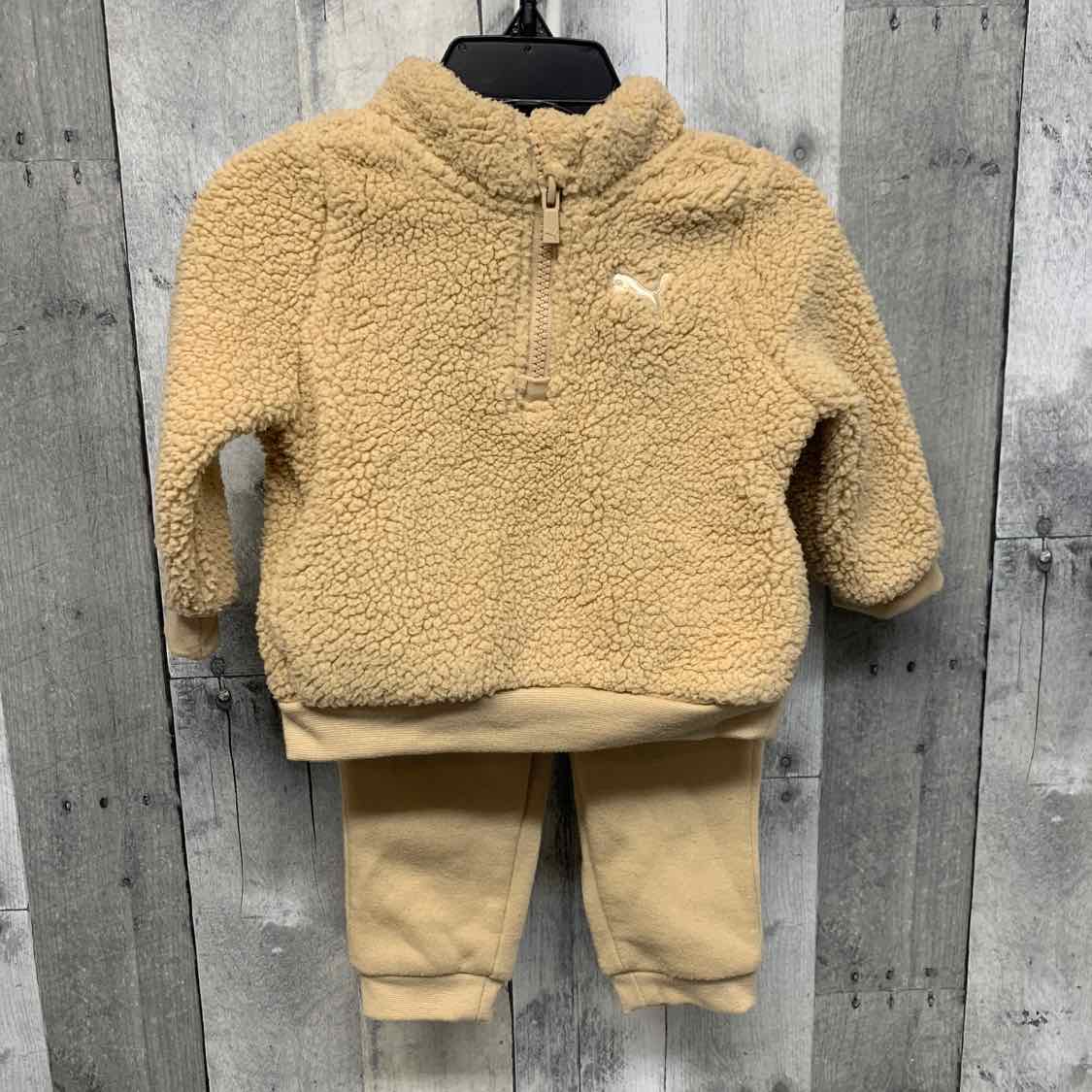 Size 6-9 Months Tan Puma Jacket/Pants
