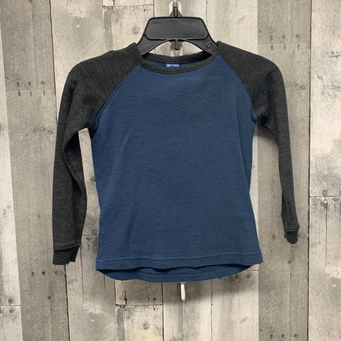 Size 4 Navy/Gray Highland Creek Long Sleeve Shirt