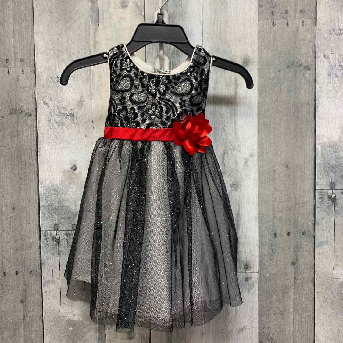 Size 12 Months Black/White Youngland Dress - Party