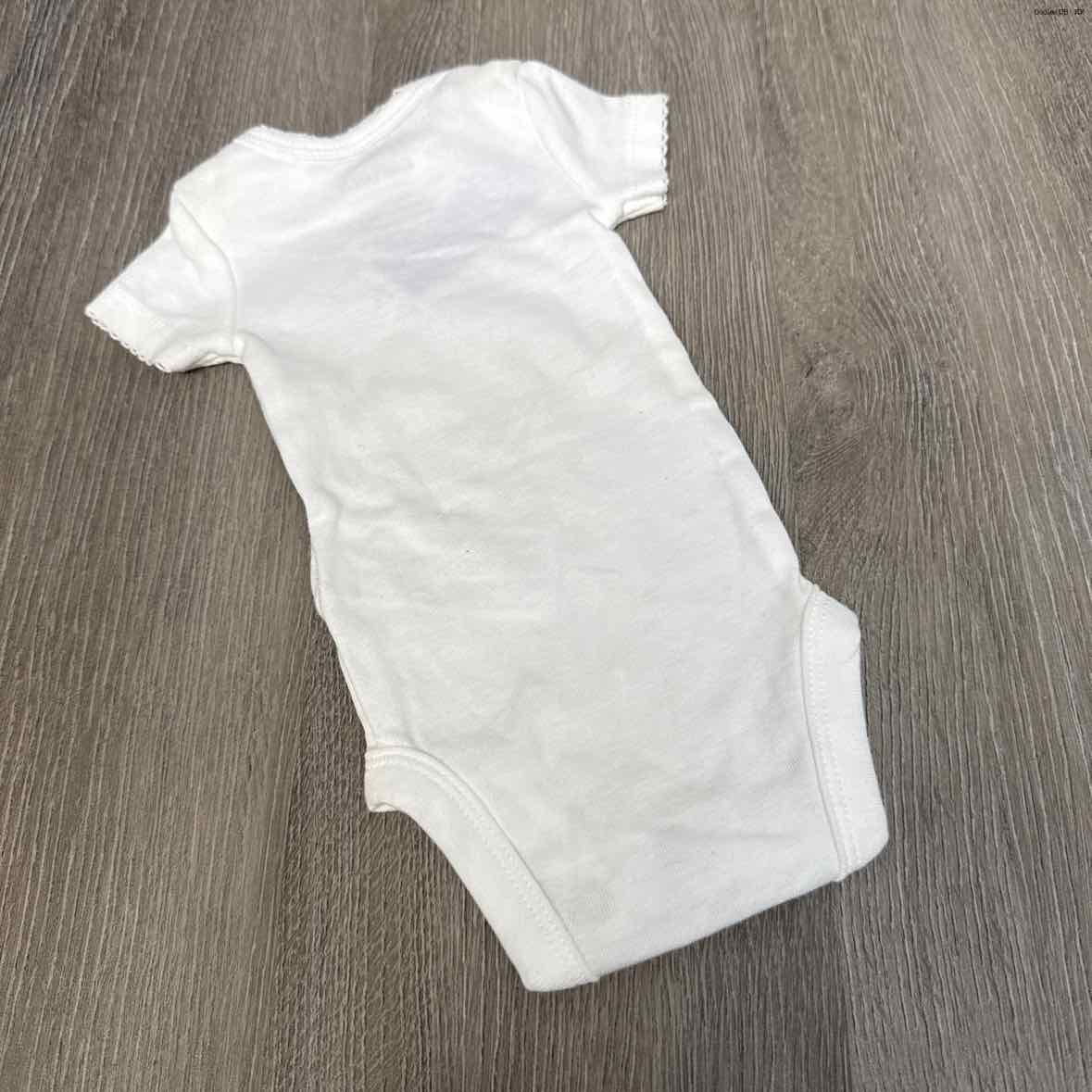 Size Preemie White Carter's Bodysuit