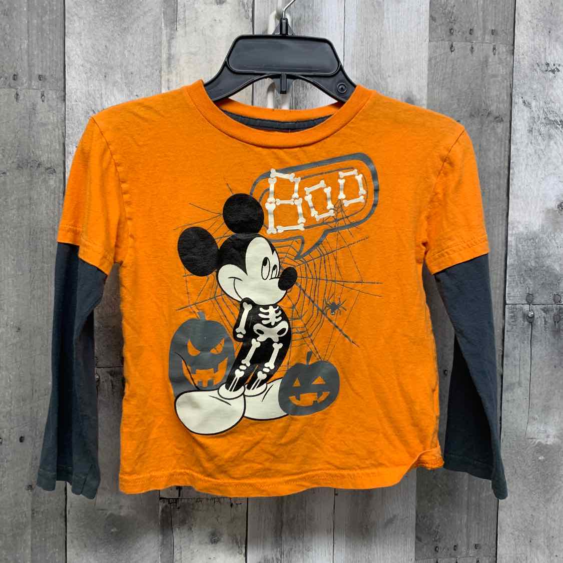Size 4T Orange Disney Long Sleeve Shirt