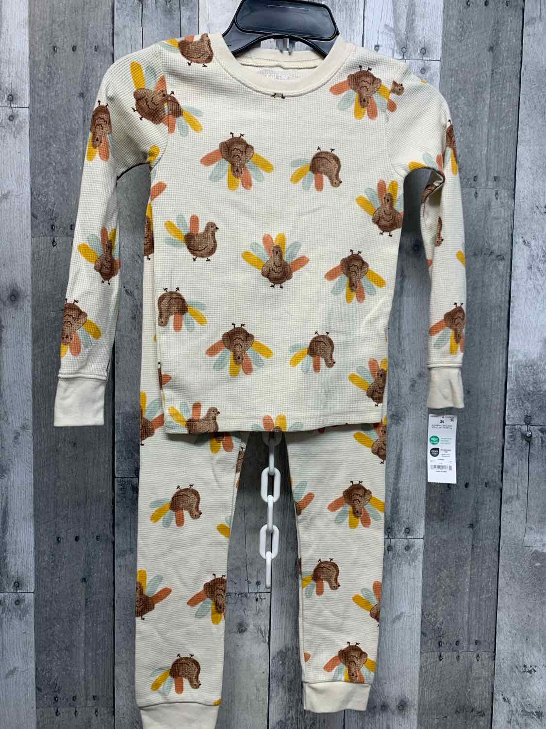 Size 5T Tan Print Child of Mine 2pc PJs