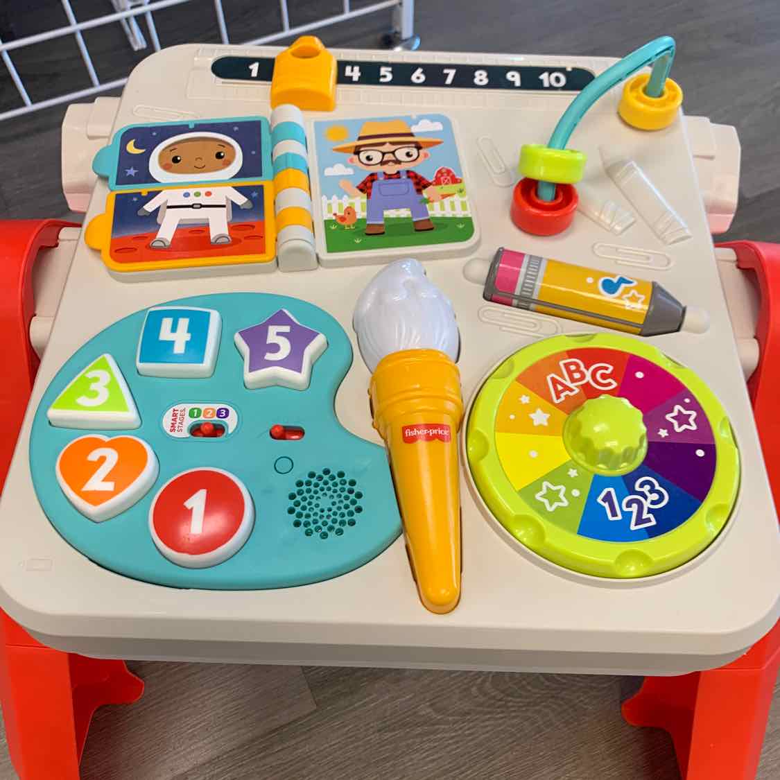 Fisher Price Red/White Activity Table
