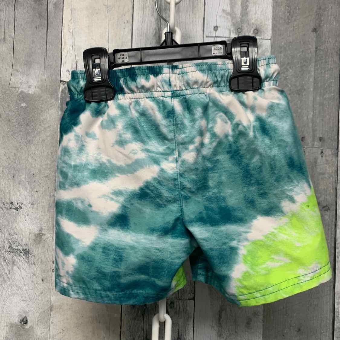 Size 2T Teal Graphic Cat & Jack Swim Trunks